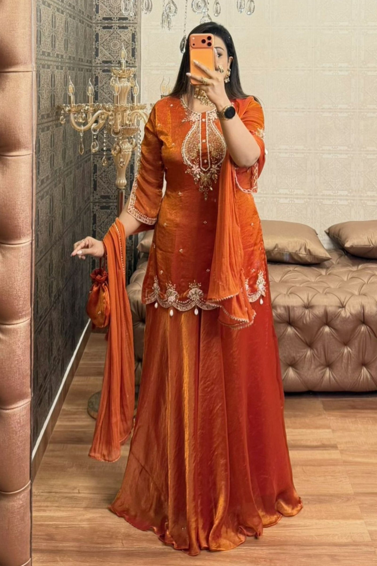 Rust Zohra Sharara Set